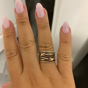 David Yurman Double X Crossover Ring